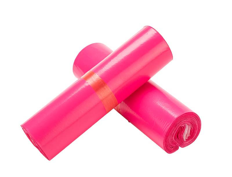 赤峰玫红色快递袋-02